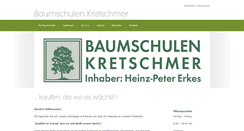 Desktop Screenshot of baumschulen-kretschmer.de